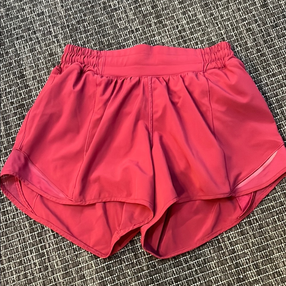Lululemon Athletica Pink Athletic Shorts Lightweight Moisture-Wicking